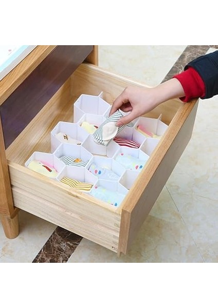 8'li Klipsli Plastik Kesilebilir Petek Çekmece Düzenleyici Organizer modelleri