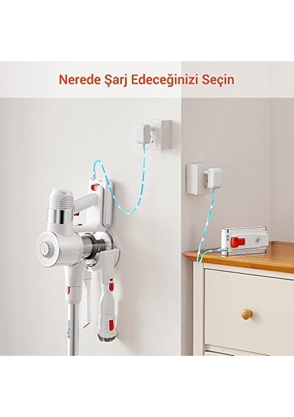 U10 Pro Kablosuz Dikey Süpürge, 30000pa, Beyaz fiyatları