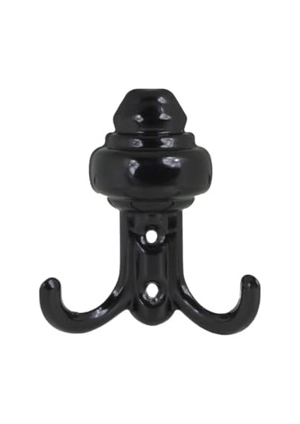 Home 2 Kancalı Portmanto Dolap Askısı Seti: 5 Adet, Dayanıklı ve Şık Tasarım (Siyah) modelleri