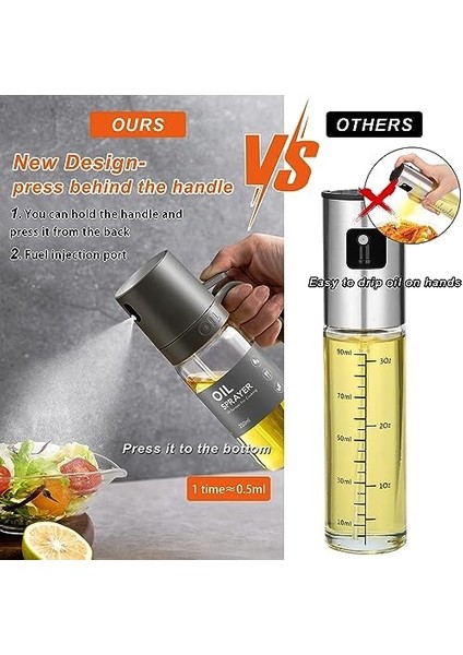 Yemek Yağı Için Yağ Püskürtücü, 250 ml Yağ Püskürtme Şişesi, Cam, Zeytinyağı Spreyi, Pişirme Için Yağ Spreyi, Sprey Şişesi, Sıcak Hava Fritözü Için Yağ, Yağ Püskürtücü, Pişirme, Izgara, fiyatları