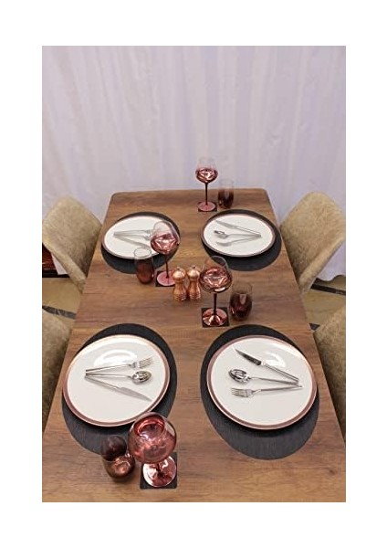 Oval Bambu Desen Lazer Kesim Amerikan Servis 2 Adet 35 x 45 cm fiyatları
