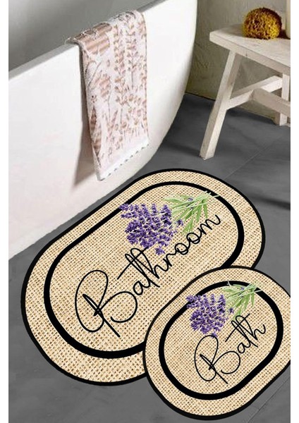 Home Bano 2lı Banyo Halısı Set Djt