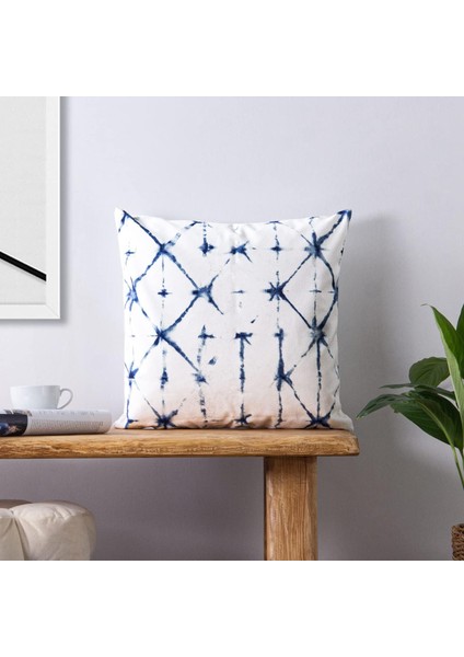 Dekoratif Klasik Kırlent Kılıfı 45 x 45 cm Açık Mavi 45 x 45