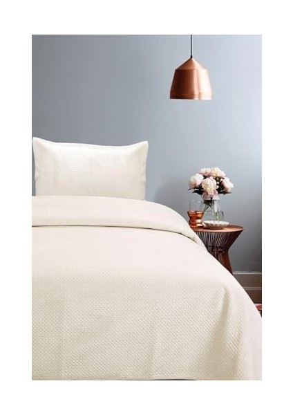 Tek Kişilik Yatak Örtüsü Takımı - Krem fiyatları