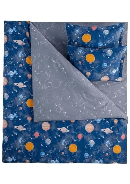 | Galaxy | Pamuklu Çift Kişilik Nevresim Takımı Mavi modelleri