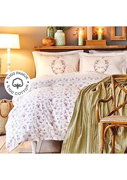 Home Sonya YEŞIL Pamuk Çift Kişilik Nevresim Takımı modelleri