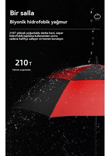 135CM Nefes Alabilen Golf Erkek Düz Şemsiye (Yurt Dışından) indirimleri