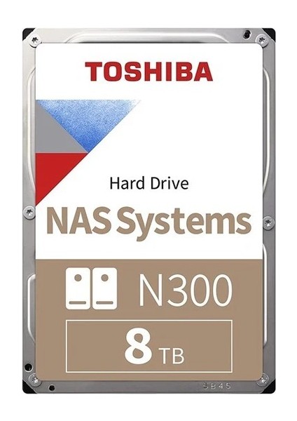 8tb Toshıba N300 7200RPM Sata Nas 512M MN10ADA800S