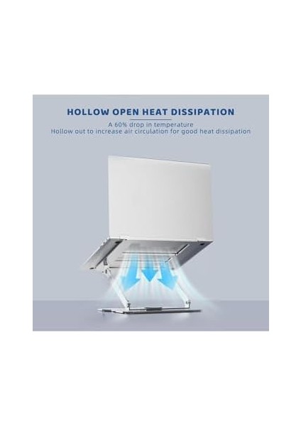 Trend Laptop/notebook/macbook ile Uyumlu 360 Derece Dönebilen Katlanabilir Yükseklik Ayarlı Metal Masa Üstü Tablet Laptop Standı fiyatları