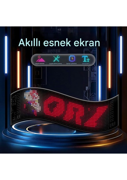 16X96 Plus Matrix LED Panel Cama Yapışan Telefon Kontrollü LED Lamba