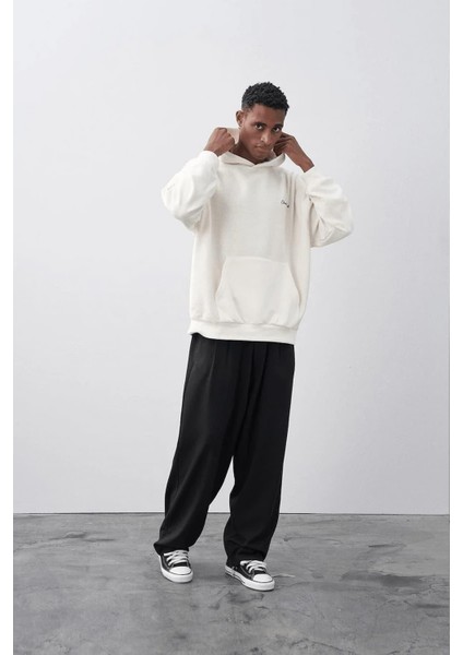 Baggy Fit Kumaş Pantolon - Siyah fırsatları