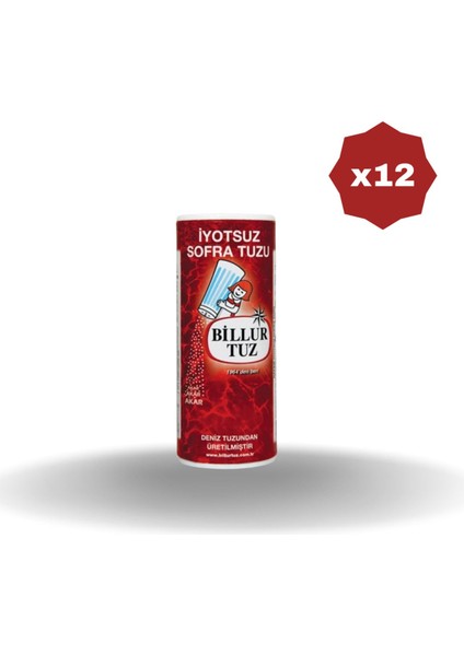 İyotsuz Tuz 250 gr - (12 Adet)