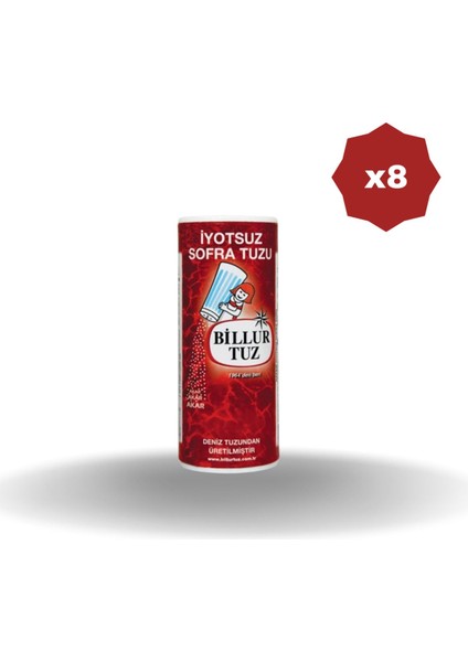 İyotsuz Tuz 250 gr - (8 Adet)