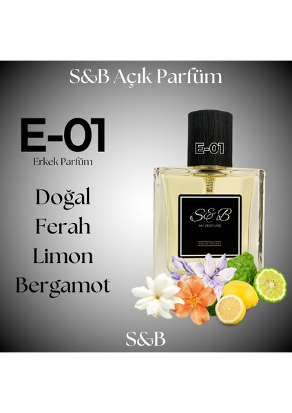 S&b E-01 (Muadil: Gio Arman - Aqua D Geo) 30ML Erkek Parfüm