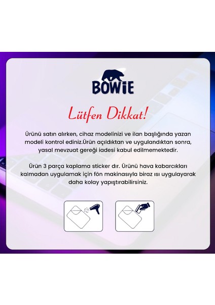 Apple iPhone 14 Pro Max Için 360 Full Arka Kaplama Koruma Sticker Kılıfsız Kullanım Için Mat Siyah