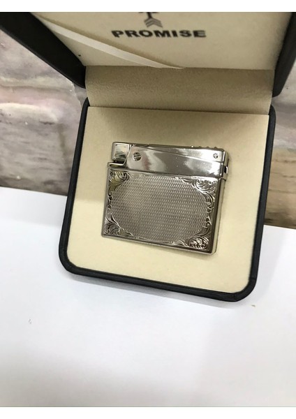 Promise Marka Gümüş Gri Gazlı Sarmaşık Desenli Kişiye Özel Çakmak fiyatları