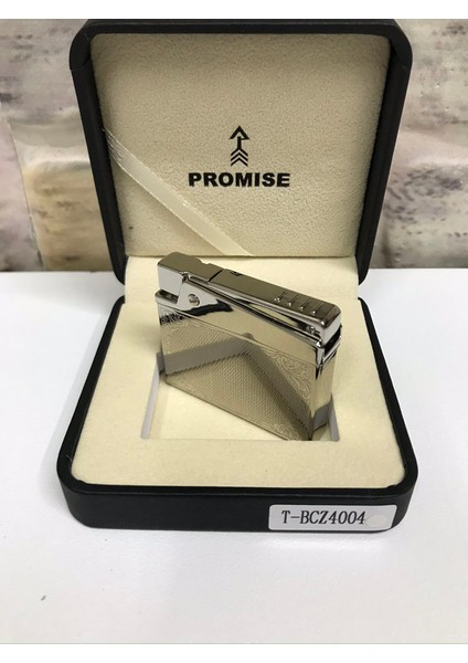 Promise Marka Gümüş Gri Gazlı Sarmaşık Desenli Kişiye Özel Çakmak fırsatları