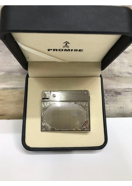 Promise Marka Gümüş Gri Gazlı Sarmaşık Desenli Kişiye Özel Çakmak indirimleri