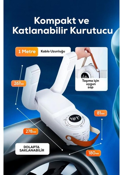 Katlanabilir Ayakkabı Kurutucu ve Koku Giderici modelleri