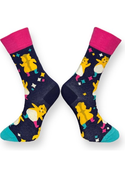 3'Lü Dondurma Ve Karakter Temalı Esnek Nem Alabilen Pamuklu Spor Soket Çoraplar fırsatları