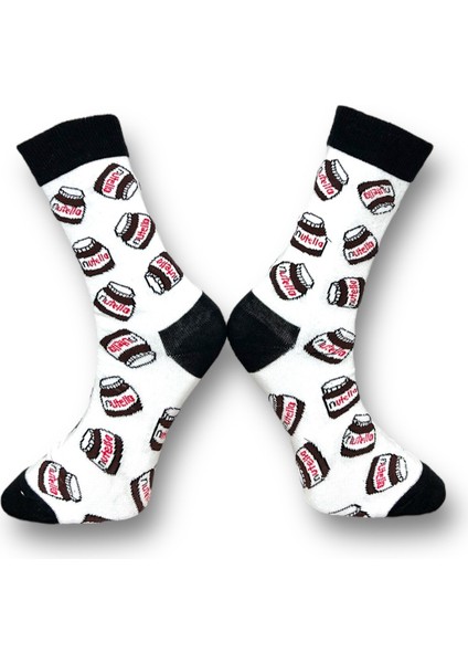 3'Lü Çikolata Motifli Esnek Nem Alabilen Pamuklu Spor Soket Çoraplar modelleri