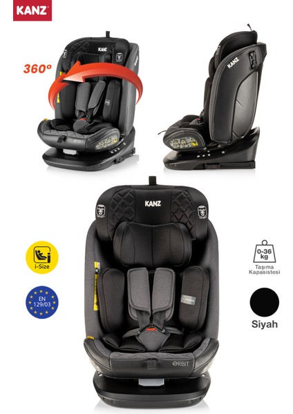 Orbit I-Size Oto Koltuğu Siyah