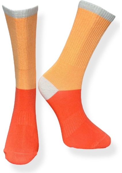 5'Li Renk Blok Tasarımlı Esnek Nem Alabilen Pamuklu Spor Soket Çoraplar fiyatları