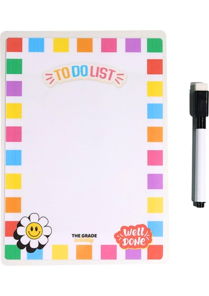 Yaz-Sil Notluk To Do List Buzdolabı Notluk.manyetik Buzdolabı Notluk.magnetli NOTLUK.21X15CM