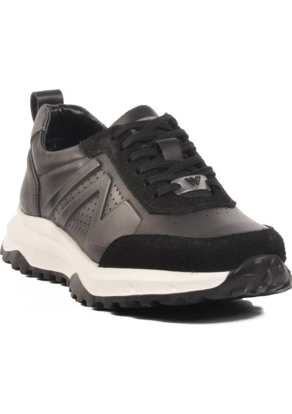 Siyah Hakiki Deri Erkek Casual Ayakkabı Ciksa M