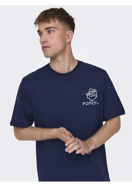Erkek Popeye Regular Kısa Kollu Tişört 22029521 fiyatları