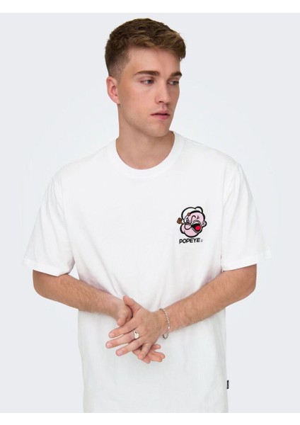 Erkek Popeye Regular Kısa Kollu Tişört 22029521 fiyatları