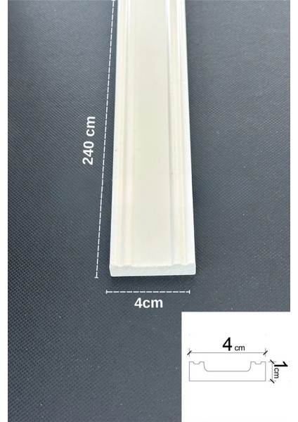 Gümüş Duvar Çıtası 4cm