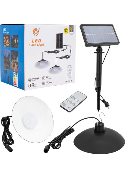 XF-707-2 Kumandalı 2 Power Ledli Projektör Lambası