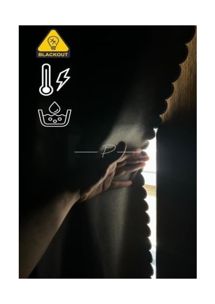 Karartma Blackout Sıvama Keten Ultrasonik Kesim Fon Perde 2 Renk Seçeneği 250 x 270 Açık Bej fiyatları