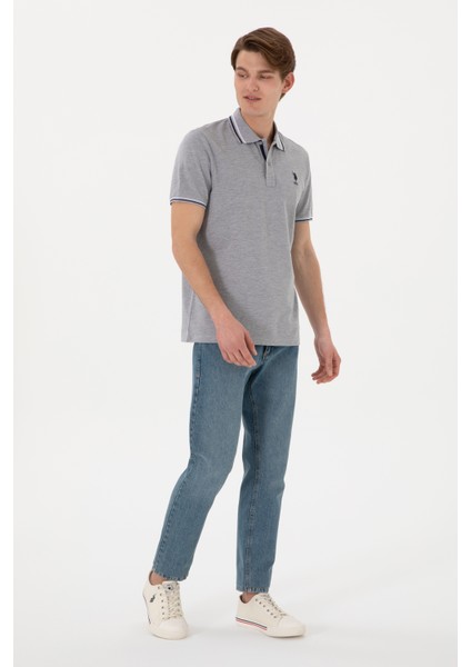 Erkek Gri Melanj Tişört Basic 50306011-VR086 indirimleri