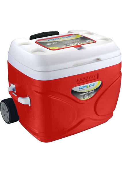 Pinnacle Prudence Tekerlekli Buzluk 66 Litre-Kırmızı
