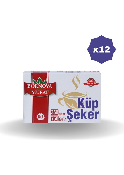 Küp Şeker 360 'li 750 gr x 12 Adet