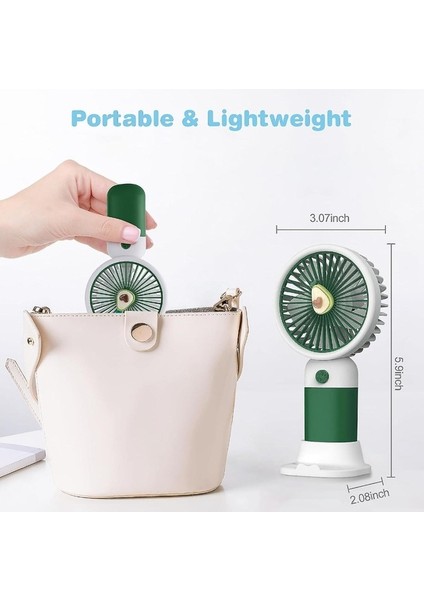 Şarjlı Masa Üstü ve El Fan Taşınabilir Şarj Edilebilir Serinletici Mini Fan
