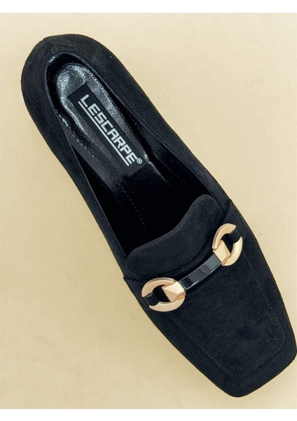 0401 Siyah Gold Önü Tokalı Topuklu Kadın Ayakkabı fiyatları