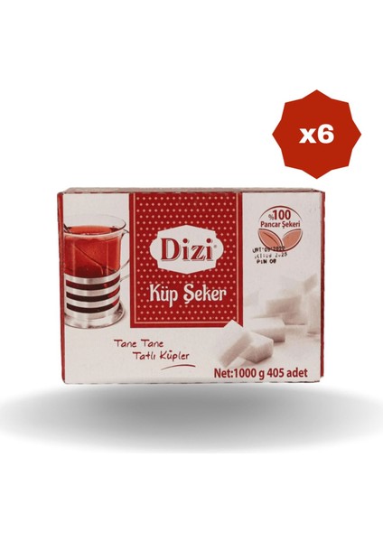 Küp Şeker 405'Lİ 1000 gr - (6 Adet)