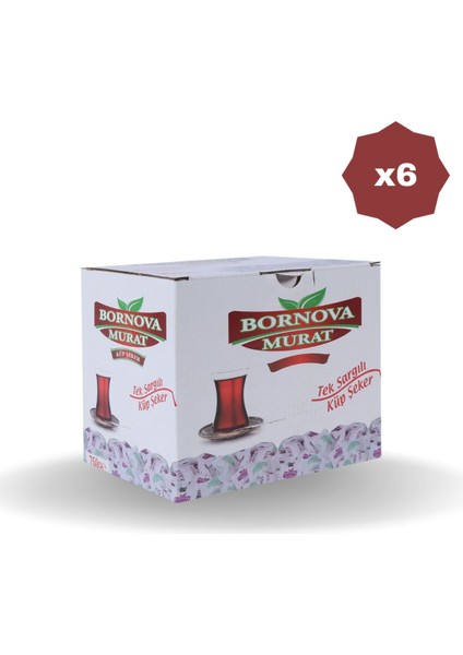 Tek Sargı Küp Şeker 750 gr x 6 Adet