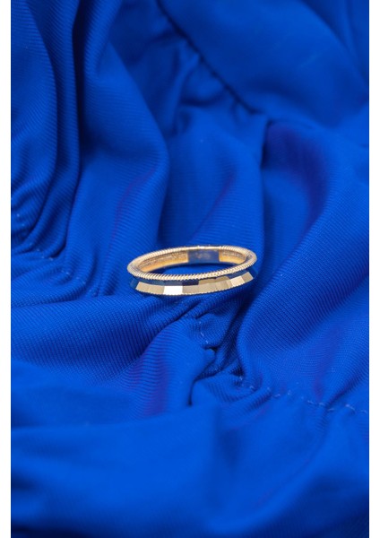 14 Ayar Altın Oluklu Ajda Yüzük indirimleri