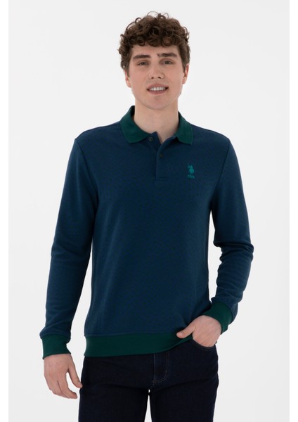 Erkek Koyu Yeşil Sweatshirt 50290607-VR079