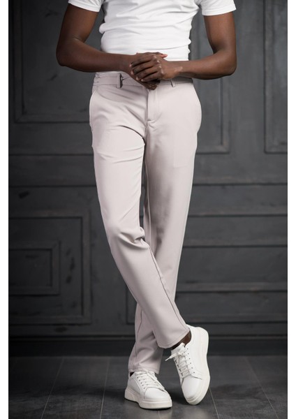 Beli Lastikli ve Iplikli Likralı Slimfit Yazlık Kumaş Jogger Pantolon fiyatları