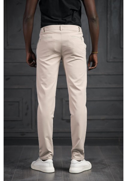 Beli Lastikli ve Iplikli Likralı Slimfit Yazlık Kumaş Jogger Pantolon fırsatları