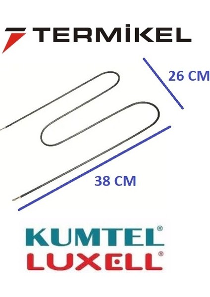 Kumtel - Luxell - Termikel Uyumlu M Tipi Fırın Rezistansı 700W