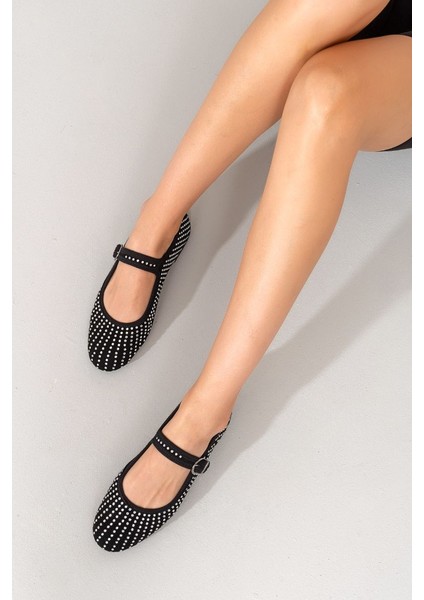 Kadın Hakiki Süet Deri Taşlı Babet 1026 fiyatları