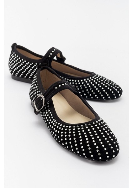 Kadın Hakiki Süet Deri Taşlı Babet 1026 indirimleri