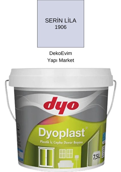 plast Plastik Iç Cephe Duvar B. Serin Lila 7,5 Lt.