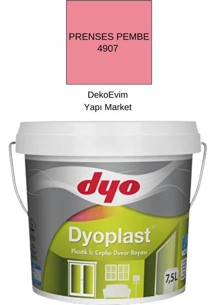 plast Plastik Iç Cephe Duvar B. Prenses Pembe 7,5 Lt.